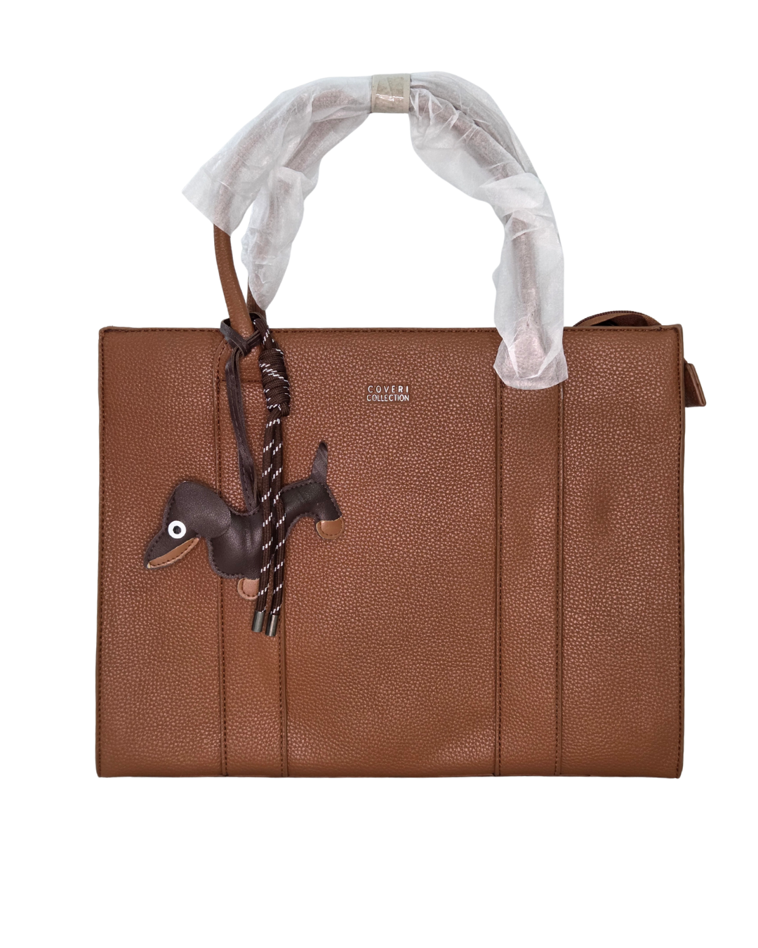 BORSA COVERI COLLECTION CON CHARM BASSOTTO